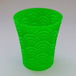 Ukázka vytisknutého 3D modelu - Kelímek