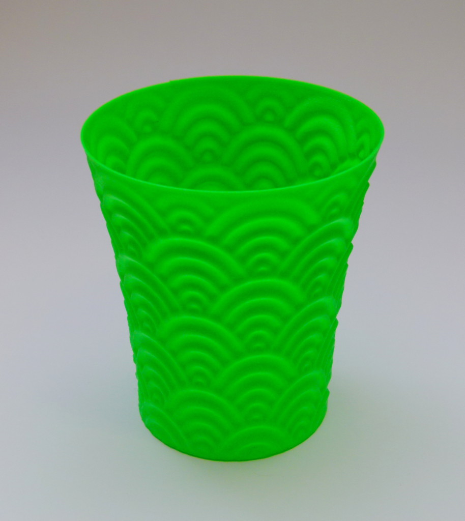 Ukázka vytisknutého 3D modelu - Kelímek